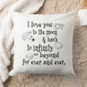 Ik hou van je naar de maan en terug kussen (Deken)