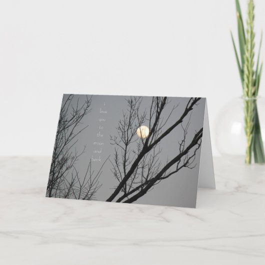 Ik hou van je naar de maan en terug, leeg van binn kaart (Voorkant)