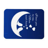 Ik hou van je naar de maan en terug magneet (Horizontaal)