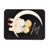 Ik hou van je naar de maan en terug magneet (Horizontaal)