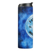 Ik hou van je naar de maan en terug miniatuur schn thermosbeker (Gedraaid links)