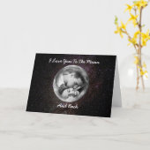 Ik hou van je naar de maan en terug naar de  Kaart (Gele Bloem)