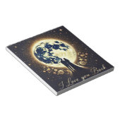 Ik hou van je naar de maan en terug notitieblok (Schuin)