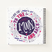 Ik hou van je naar de maan en terug notitieboek (Achterkant)