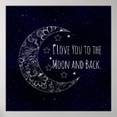 Ik hou van je naar de maan en terug poster (Voorkant)