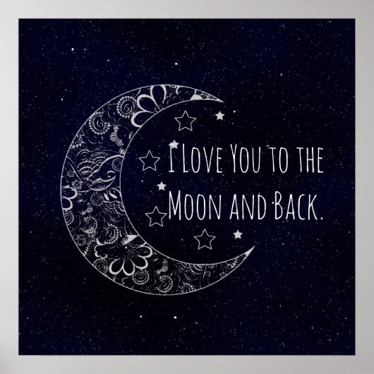 Ik hou van je naar de maan en terug poster (Voorkant)