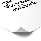 ik hou van je naar de maan en terug poster (Hoek)