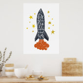 Ik hou van je naar de maan en terug poster (Keuken)