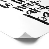 Ik hou van je naar de maan en terug poster (Hoek)