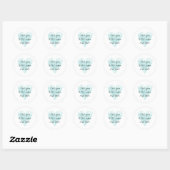 Ik hou van je naar de maan en terug romantisch ronde sticker (Vel)