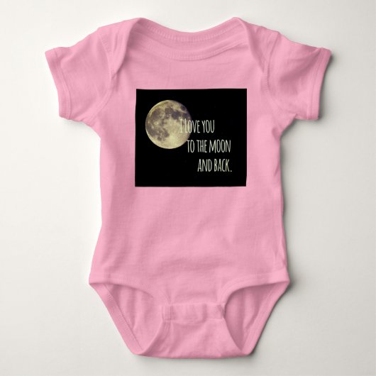 Ik hou van je naar de maan en terug romper (Voorkant)