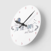 Ik hou van je naar de maan en terug ronde klok (Hoek)