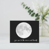 Ik hou van je naar de maan en terug. SD - Briefkaart (Staand voorkant)
