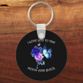 Ik hou van je naar de maan en terug sleutelhanger (Voorkant)