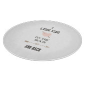 Ik hou van je naar de maan en terug snijplank (Hoek)