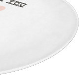 Ik hou van je naar de maan en terug snijplank (Hoek)