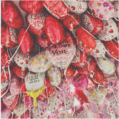 Ik hou van je naar de maan en terug sticker (Voorkant)