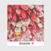 Ik hou van je naar de maan en terug sticker (Vel)