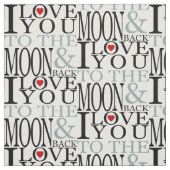 Ik hou van je naar de maan en terug stof (Swatch)