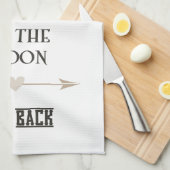 Ik hou van je naar de maan en terug theedoek (Quarter Fold)