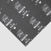 Ik hou van je naar de maan en terug tissuepapier (Detail)