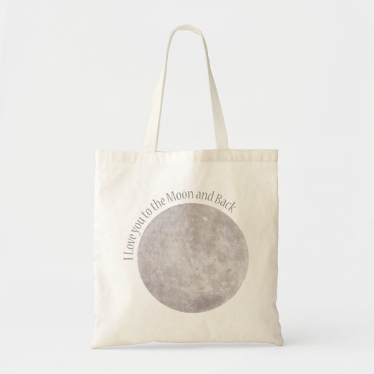 Ik hou van je naar de maan en terug tote bag (Voorkant)