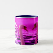 Ik hou van je naar de maan en terug - tweekleurige koffiemok (Center)