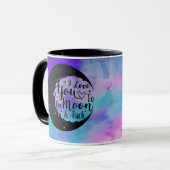 Ik hou van je naar de maan en terug | WATERVERF Mok (Voorkant links)