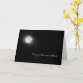 Ik hou van je naar de maan en terug Wenskaart Kaart (Gele Bloem)