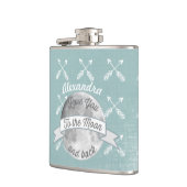 Ik hou van je naar de maan gekruiste pijl heupfles (Links)