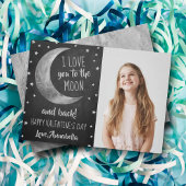 Ik hou van je naar de Moon & Back Valentijnsdag Feestdagenkaart