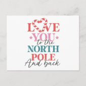 Ik hou van je naar de Noordpool en terug | Kerstmi Briefkaart (Voorkant)