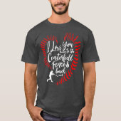 Ik hou van je naar het centrum. t-shirt (Voorkant)