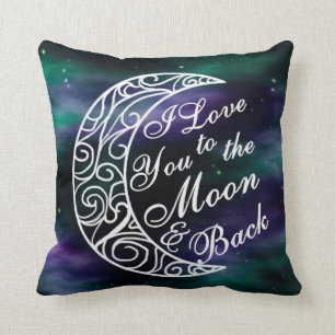 "Ik hou van je naar het moon en de rug" thuisdecor Kussen