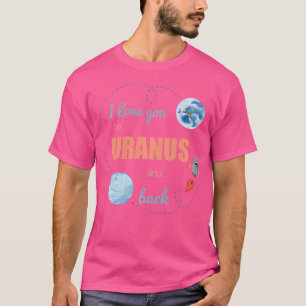 Ik hou van je naar Jupiter en terug Astronomy Shir T-shirt