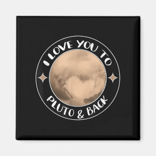 Ik hou van je naar Pluto Space Group Quote Gift Fa Magneet