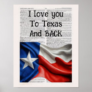 Ik hou van je naar Texas en terug Poster