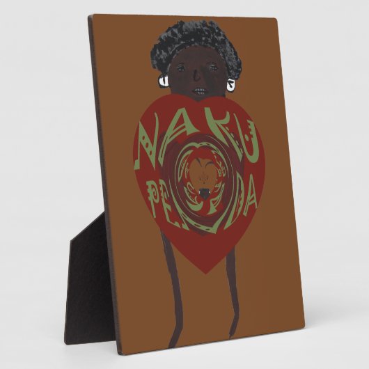 Ik hou van je! Nakupenda Sana Fotoplaat (Zijkant)