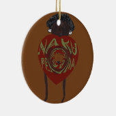 Ik hou van je! Nakupenda Sana Keramisch Ornament (Rechts)