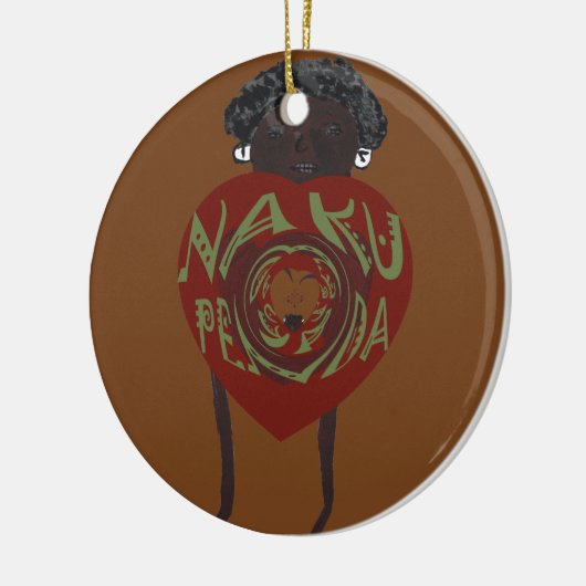 Ik hou van je! Nakupenda Sana Keramisch Ornament (Links)