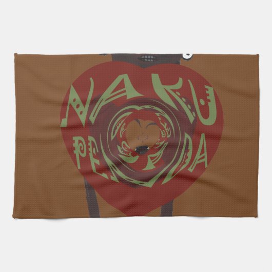 Ik hou van je! Nakupenda Sana Theedoek (Horizontaal)