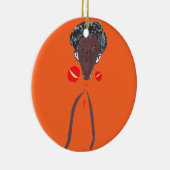 Ik hou van je Nakupenda Swahili Keramisch Ornament (Rechts)