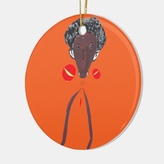 Ik hou van je Nakupenda Swahili Keramisch Ornament (Links)