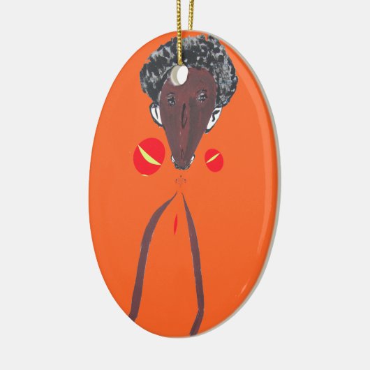 Ik hou van je Nakupenda Swahili Keramisch Ornament (Links)