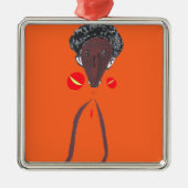 Ik hou van je Nakupenda Swahili Metalen Ornament (Voorkant)