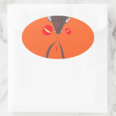 Ik hou van je Nakupenda Swahili Ovale Sticker (Tas)