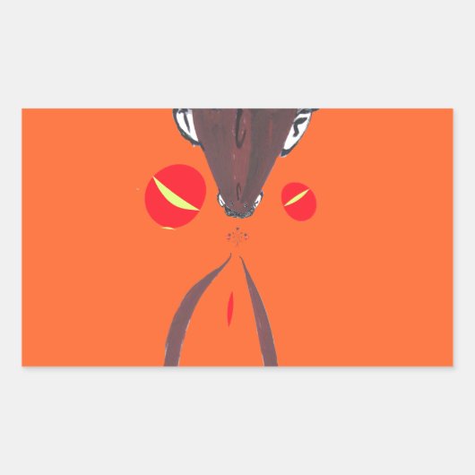 Ik hou van je Nakupenda Swahili Rechthoekige Sticker (Voorkant)