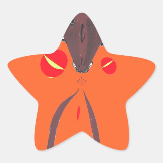 Ik hou van je Nakupenda Swahili Ster Sticker (Voorkant)