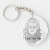 Ik hou van je Nan Keyring Sleutelhanger (Voorkant)