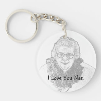 Ik hou van je Nan Keyring Sleutelhanger